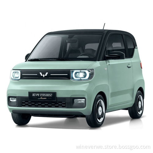 Long Battery Life Wuling Hongguang Mini Ev New Energy Electric Cars